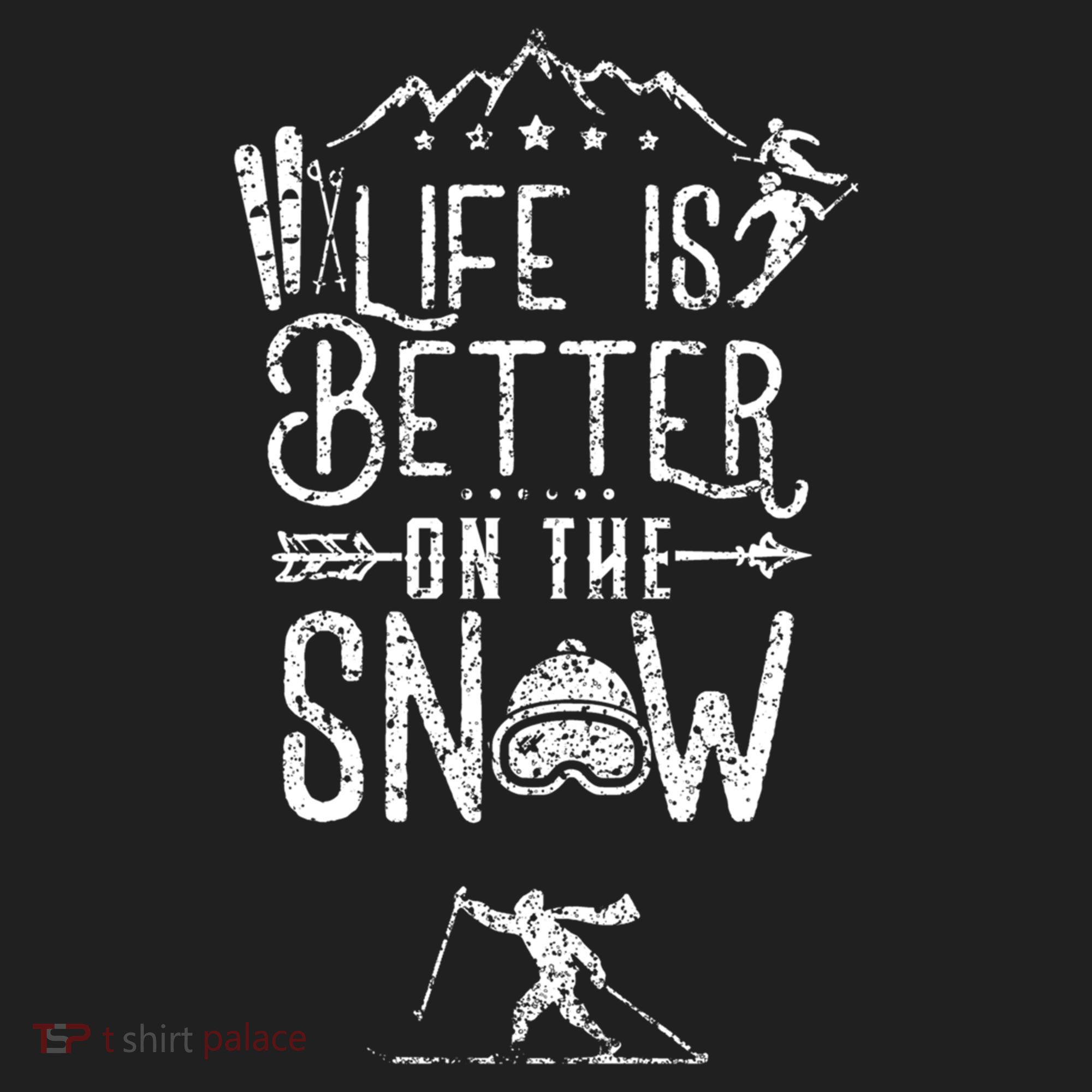 Life Is Better On Snow Skiing Ski Skier Gift Women's Sweatshirt