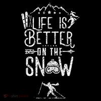 Life Is Better On Snow Skiing Ski Skier Gift Bucket Hat thumb 4