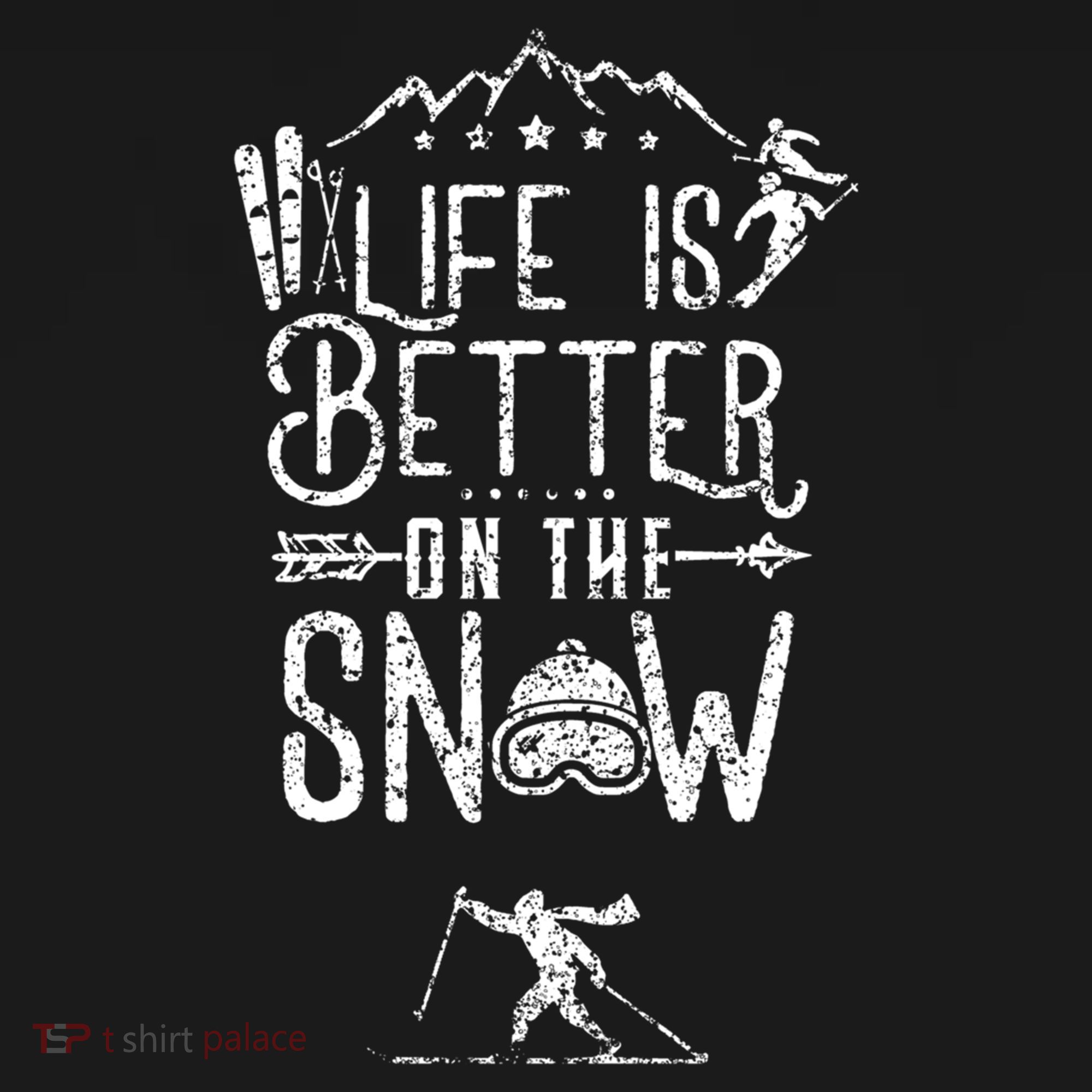 Life Is Better On Snow Skiing Ski Skier Gift Long Sleeve Pajama Set