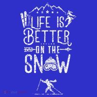 Life Is Better On Snow Skiing Ski Skier Gift Toddler Hoodie thumb 2