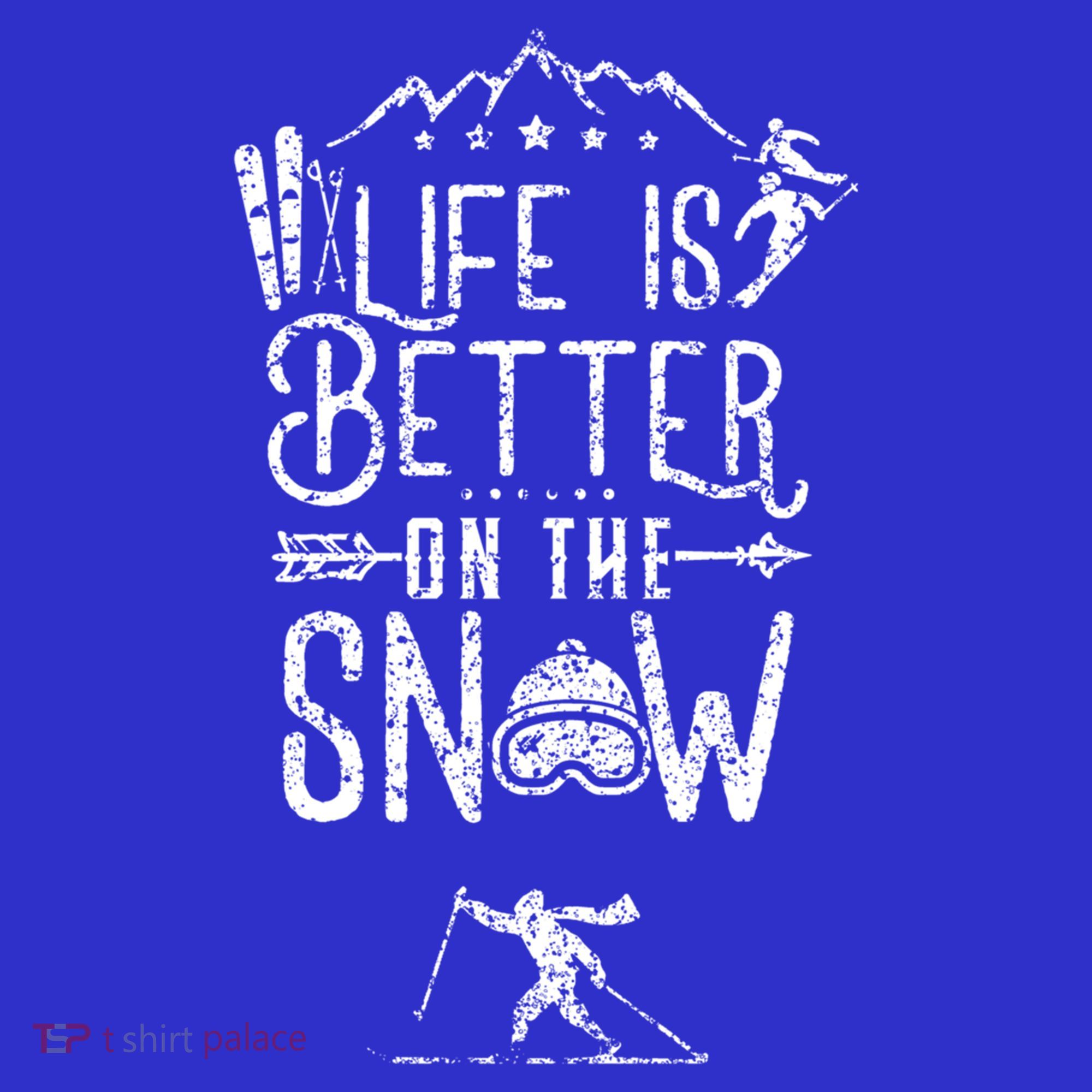 Life Is Better On Snow Skiing Ski Skier Gift Tote Bag