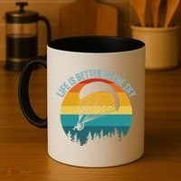 Life Is Better In The Sky Paramotor Pilot Gift Coffee Mug thumb 4