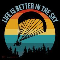 Life Is Better In The Sky Paramotor Pilot Gift Baby Bodysuit thumb 2