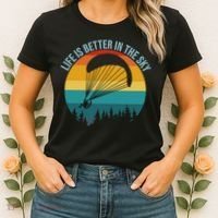 Life Is Better In The Sky Paramotor Pilot Gift Women's T-Shirt thumb 2