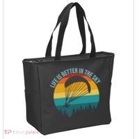 Life Is Better In The Sky Paramotor Pilot Gift Tote Bag thumb 2
