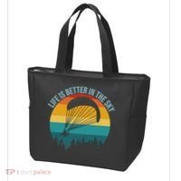 Life Is Better In The Sky Paramotor Pilot Gift Tote Bag thumb 3