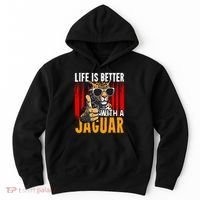 Life Is Better With A Jaguar Funny Jaguars Hoodie thumb 0