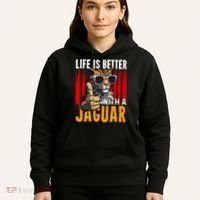 Life Is Better With A Jaguar Funny Jaguars Hoodie thumb 5