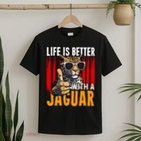 Life Is Better With A Jaguar Funny Jaguars T-Shirt thumb 2