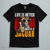 Life Is Better With A Jaguar Funny Jaguars T-Shirt thumb 5