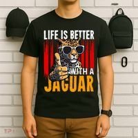 Life Is Better With A Jaguar Funny Jaguars T-Shirt thumb 6