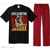 Life Is Better With A Jaguar Funny Jaguars Pajama Set thumb 0