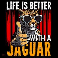 Life Is Better With A Jaguar Funny Jaguars Ornament thumb 1