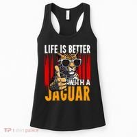 Life Is Better With A Jaguar Funny Jaguars Women's Tank Top thumb 0
