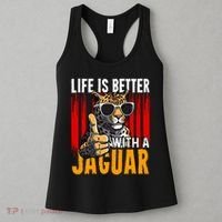 Life Is Better With A Jaguar Funny Jaguars Women's Tank Top thumb 3