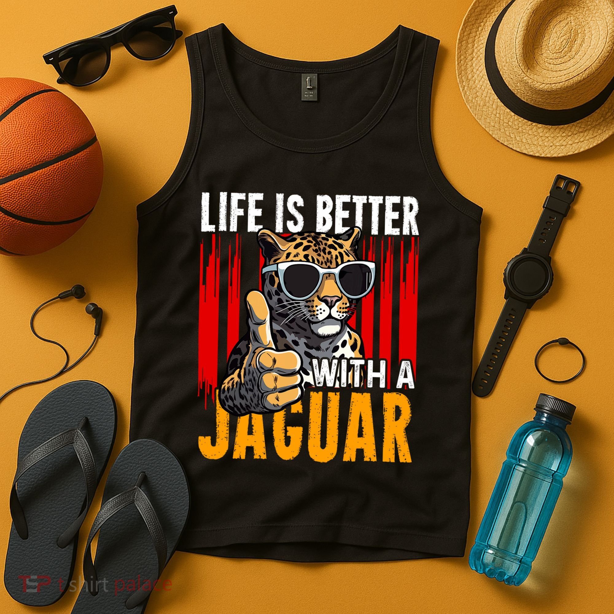 Life Is Better With A Jaguar Funny Jaguars Tank Top