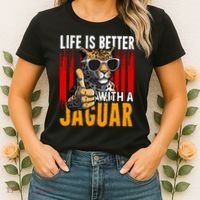 Life Is Better With A Jaguar Funny Jaguars Women's T-Shirt thumb 2