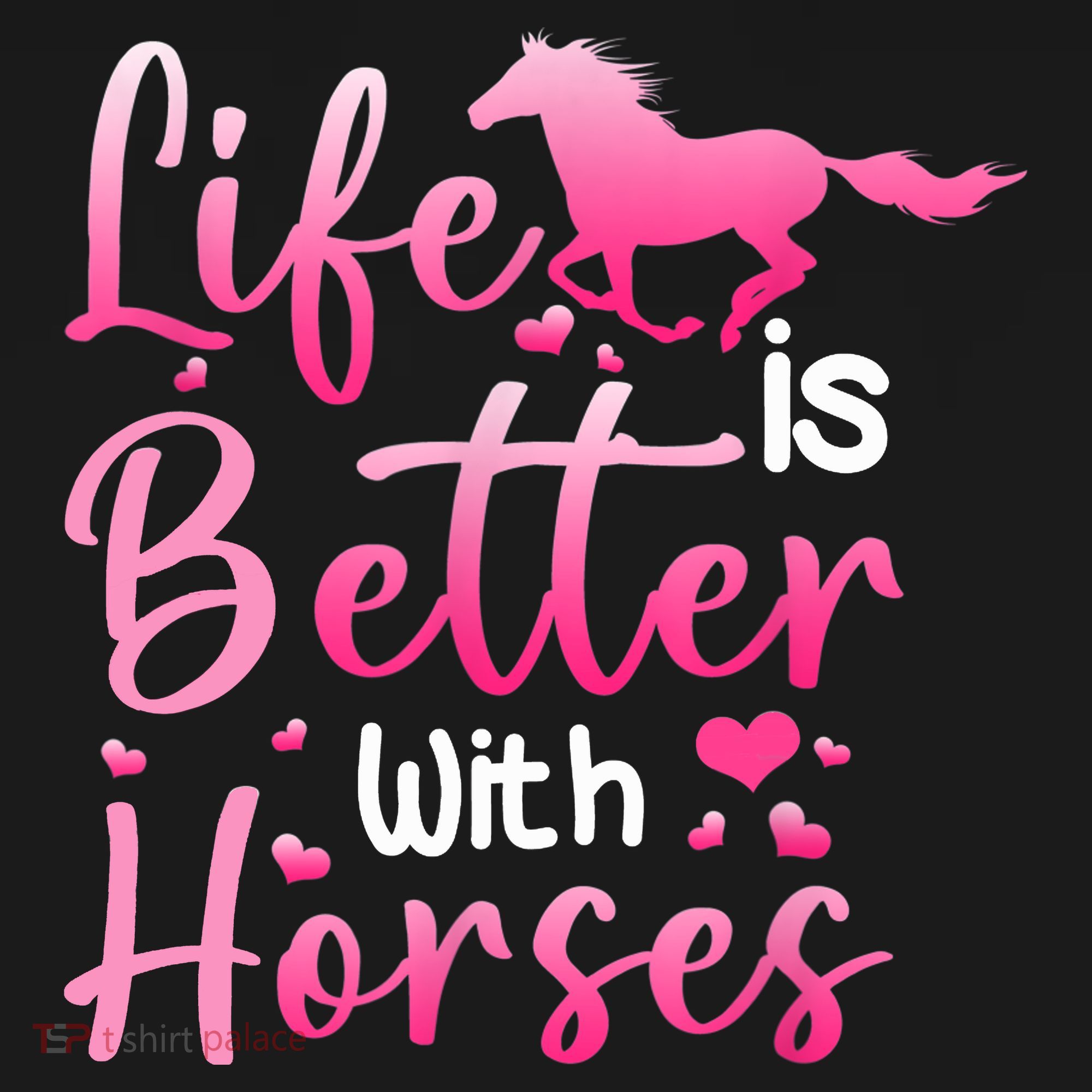 Life Is Better With Horses Horseback Riding Gift Girls Wo Backpack