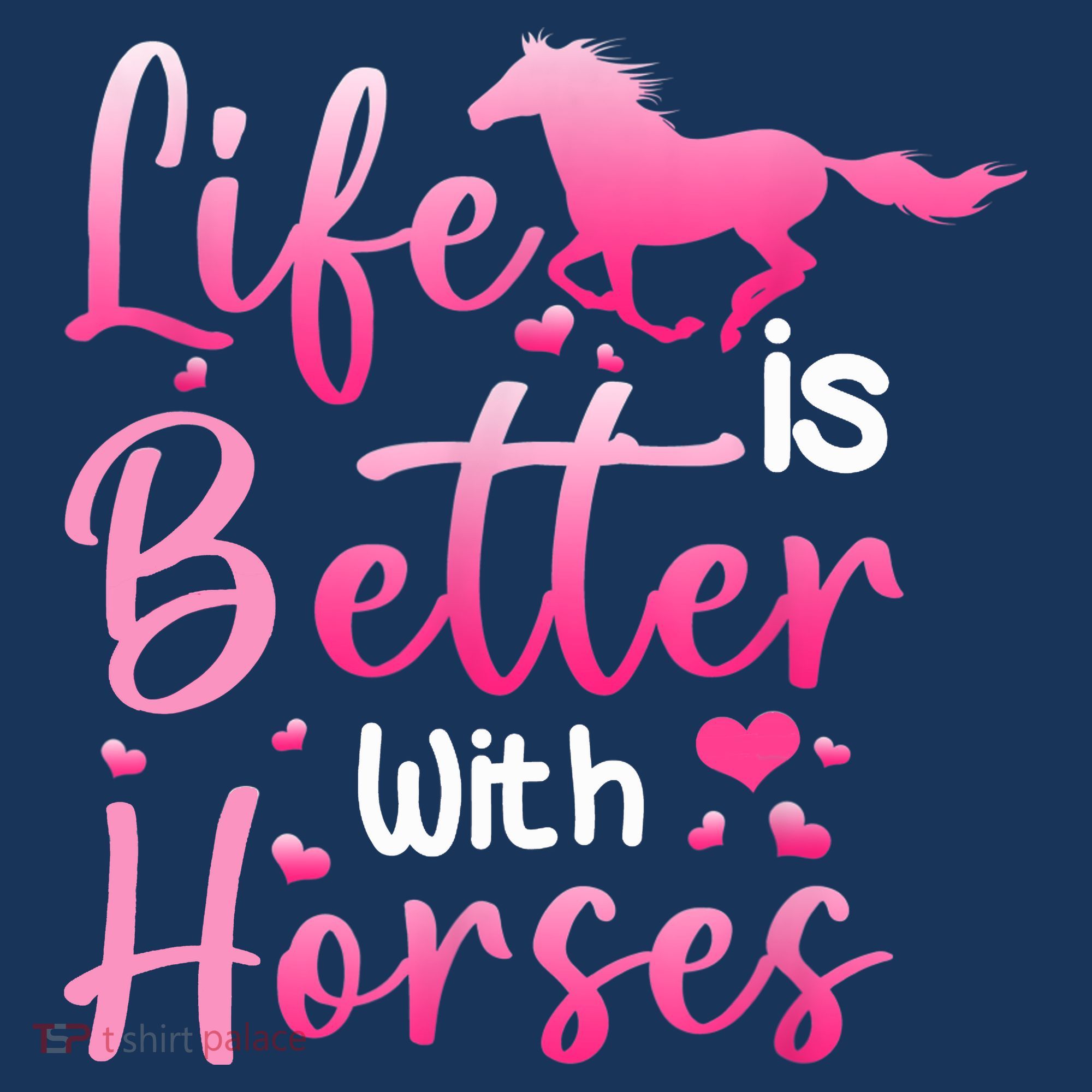 Life Is Better With Horses Horseback Riding Gift Girls Wo Long Sleeve Shirt