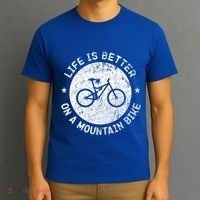 Life Is Better On A Mountain Bike Vintage Funny Mtb Meaningful Gift T-Shirt thumb 3