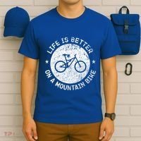 Life Is Better On A Mountain Bike Vintage Funny Mtb Meaningful Gift T-Shirt thumb 6