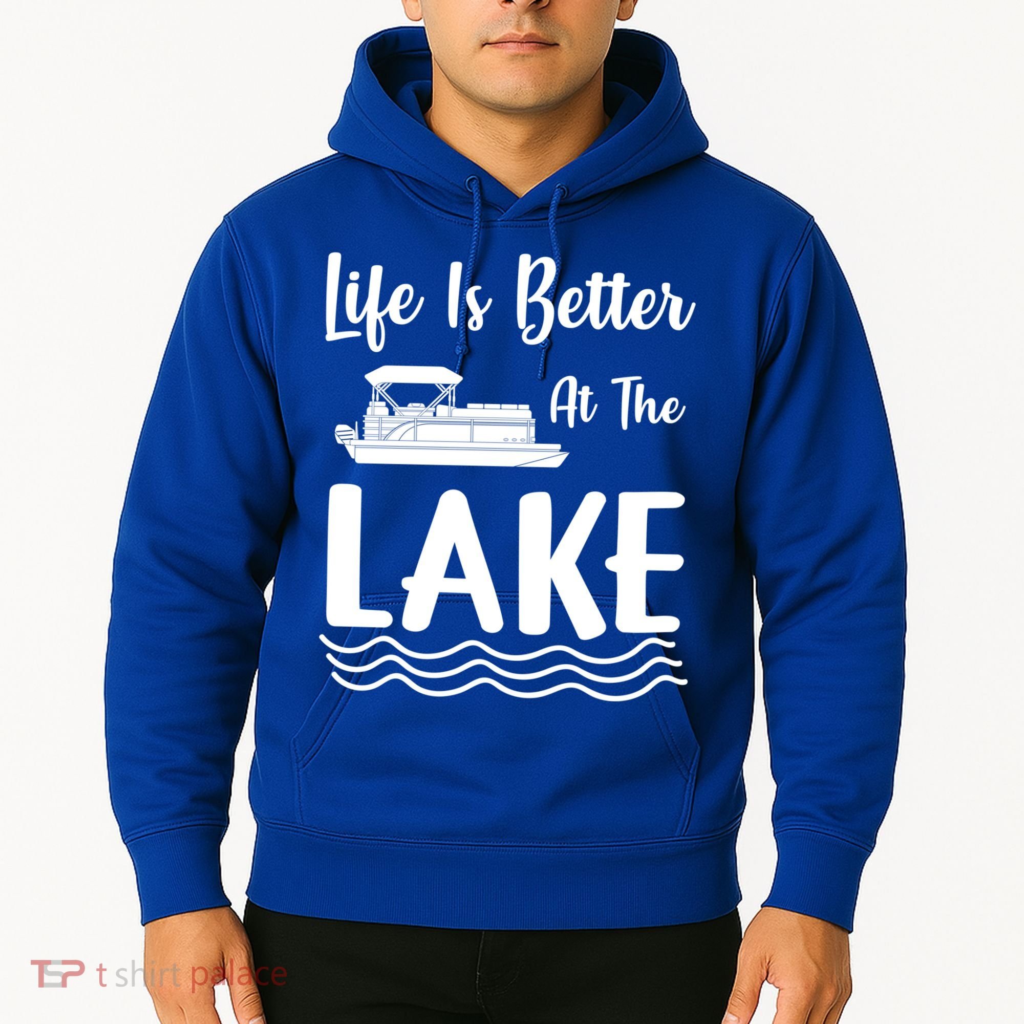Life Is Better At The Lake Pontoon Boat Pontooning Boating Gift Hoodie