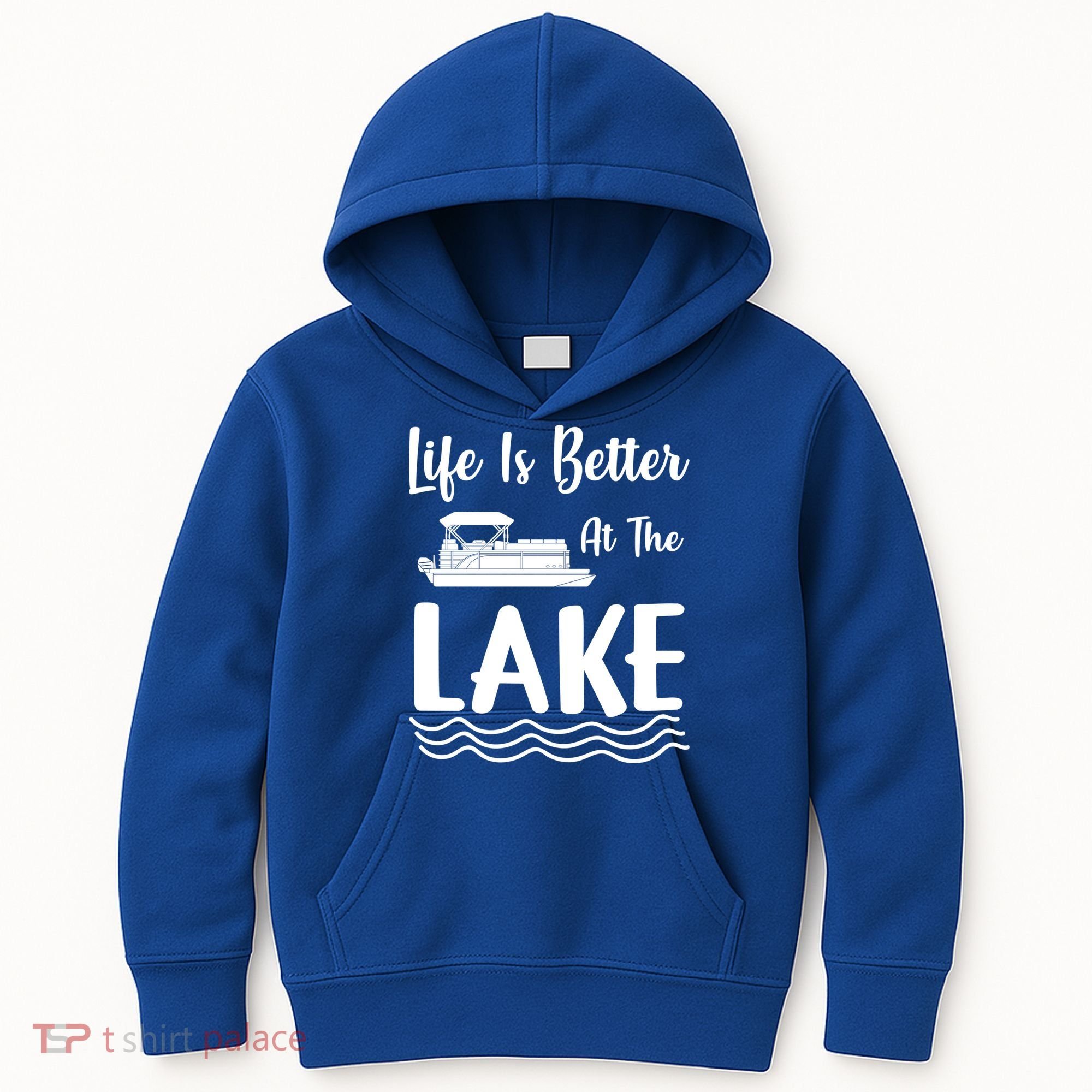 Life Is Better At The Lake Pontoon Boat Pontooning Boating Gift Kids Hoodie
