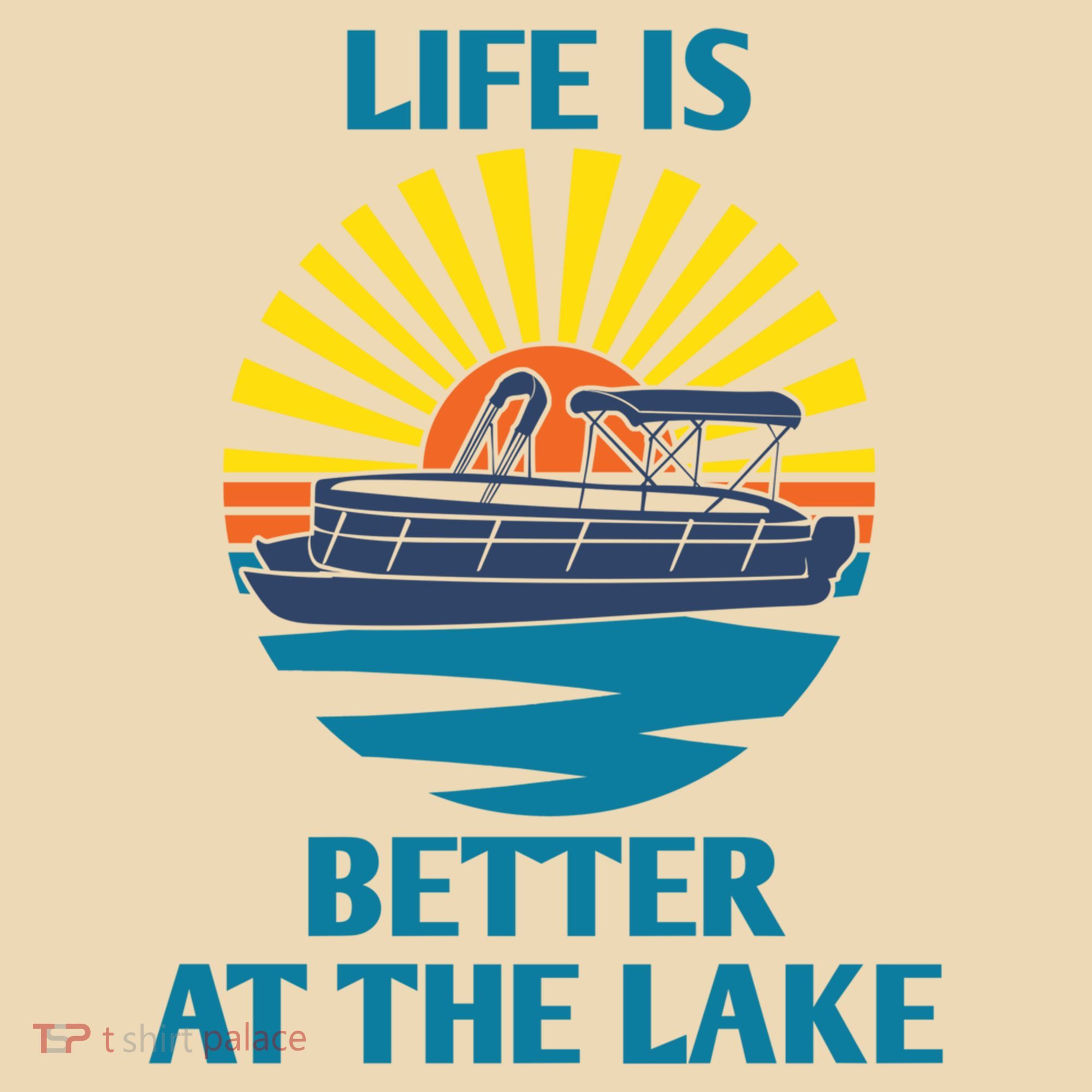 Life Is Better At The Lake Pontoon Boat Pontooning Lake Love Great Gift Tote Bag