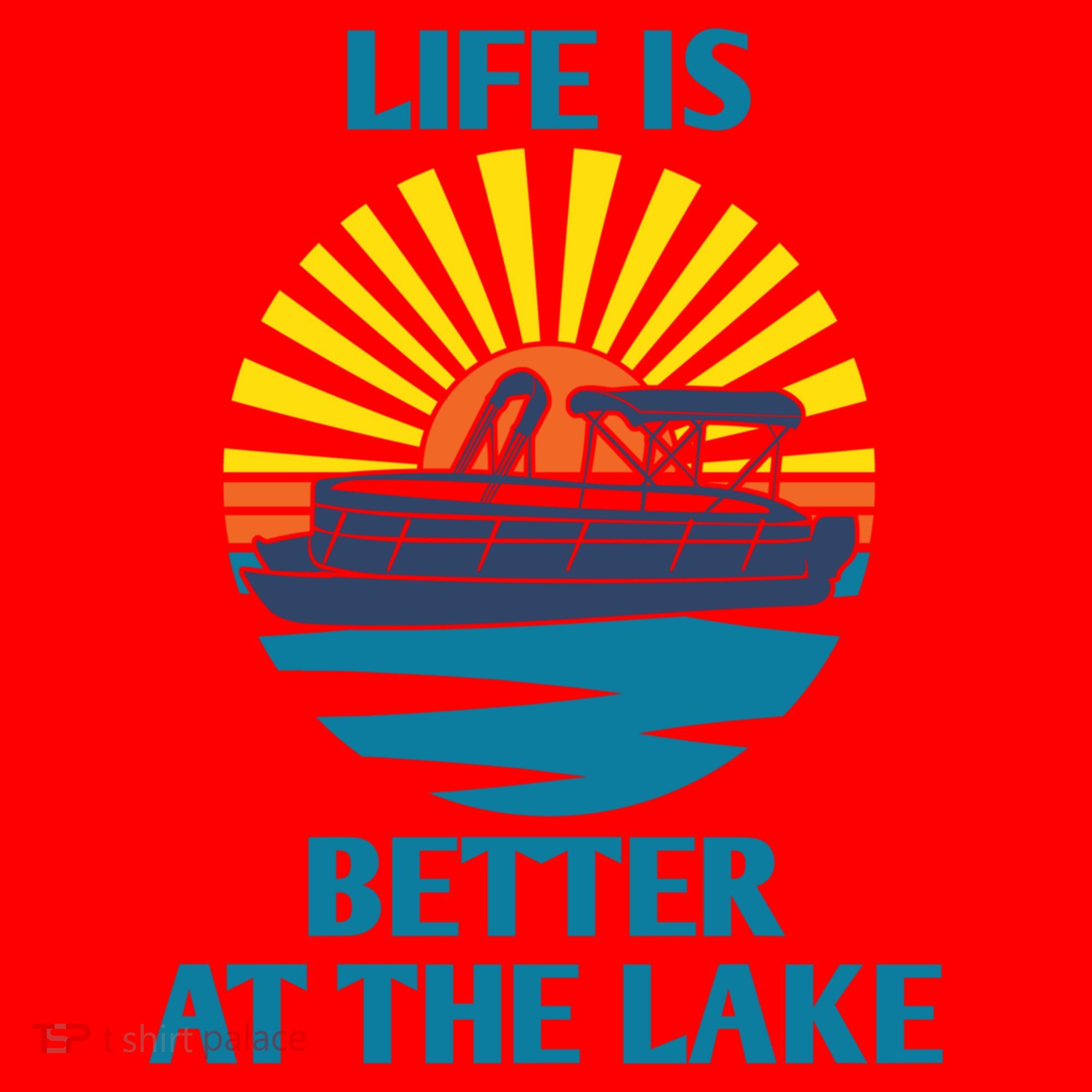 Life Is Better At The Lake Pontoon Boat Pontooning Lake Love Great Gift Santa Hat