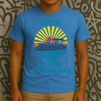 Life Is Better At The Lake Pontoon Boat Pontooning Lake Love Great Gift T-Shirt thumb 3