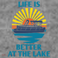 Life Is Better At The Lake Pontoon Boat Pontooning Lake Love Great Gift Toddler Hoodie thumb 2