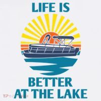 Life Is Better At The Lake Pontoon Boat Pontooning Lake Love Great Gift Hat thumb 2