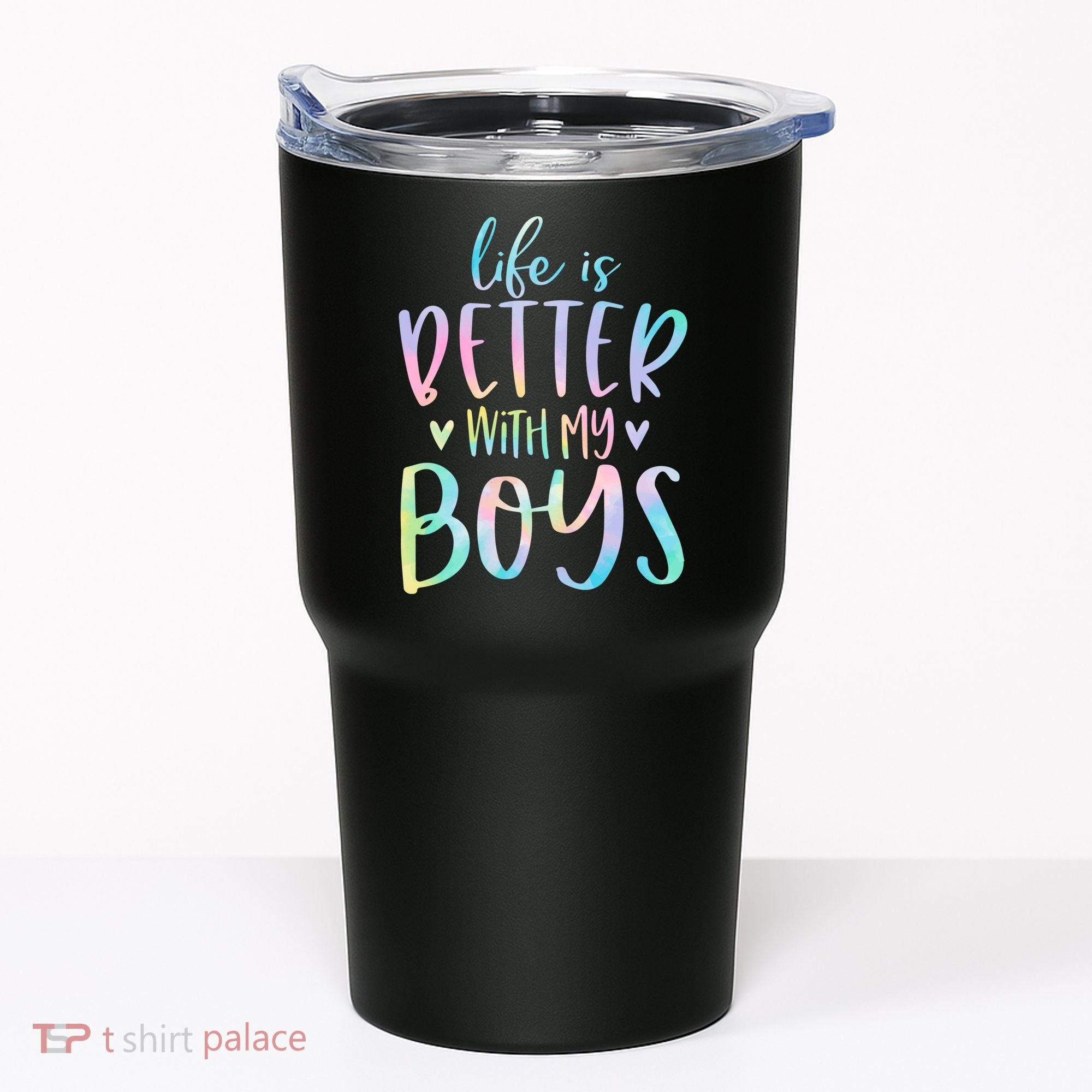 Life Is Better With My Boy Mom Of Boy Gifts Tie Dye Long Tumbler