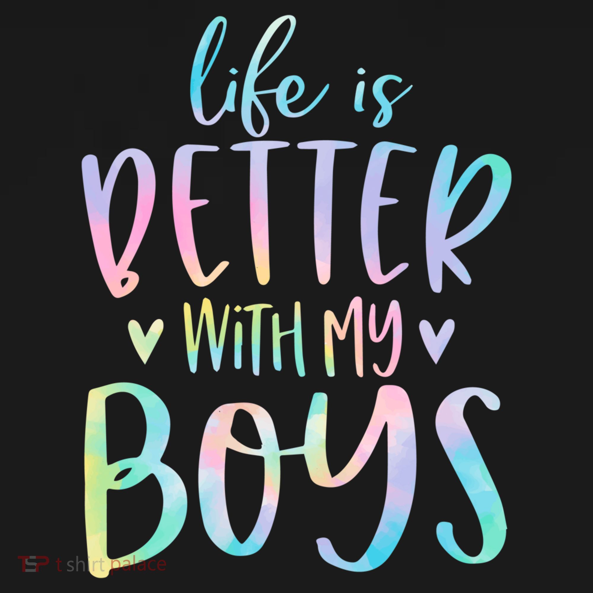 Life Is Better With My Boy Mom Of Boy Gifts Tie Dye Long Ornament