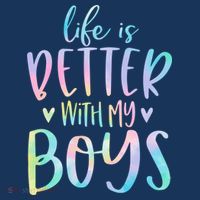 Life Is Better With My Boy Mom Of Boy Gifts Tie Dye Long Apron thumb 3