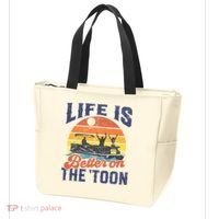 Life Is Better On The Toon Pontoon Boat Boating Fathers Gift Tote Bag thumb 3