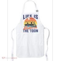 Life Is Better On The Toon Pontoon Boat Boating Fathers Gift Apron thumb 0