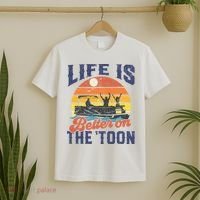 Life Is Better On The Toon Pontoon Boat Boating Fathers Gift T-Shirt thumb 2