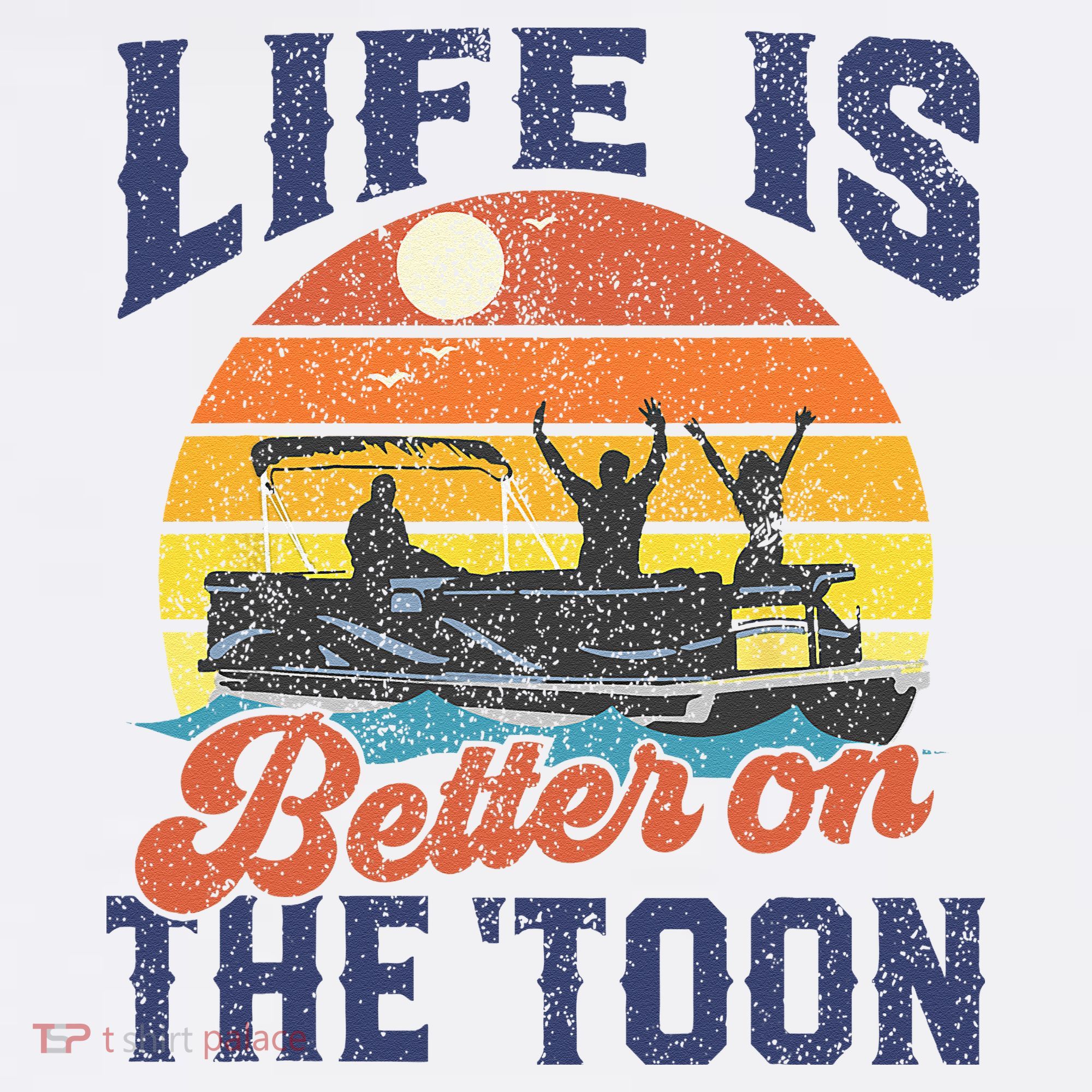 Life Is Better On The Toon Pontoon Boat Boating Fathers Gift Mousepad