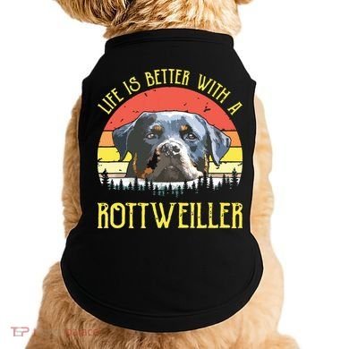Life Is Better With A Rottweiler Dog Lover Gift Doggie Tank