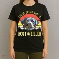 Life Is Better With A Rottweiler Dog Lover Gift T-Shirt thumb 4
