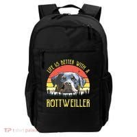 Life Is Better With A Rottweiler Dog Lover Gift Backpack thumb 0