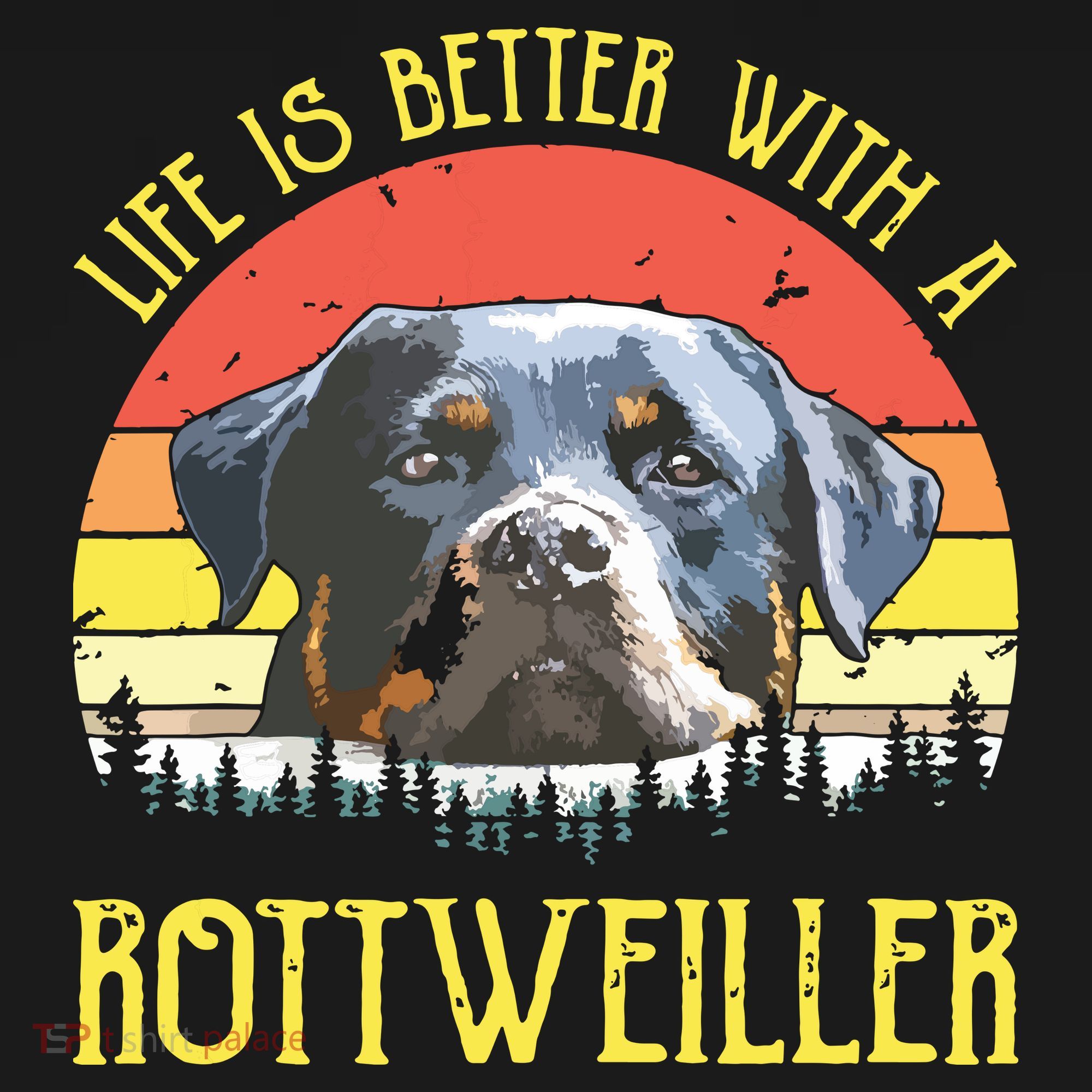 Life Is Better With A Rottweiler Dog Lover Gift Backpack