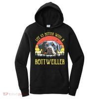 Life Is Better With A Rottweiler Dog Lover Gift Women's Hoodie thumb 0