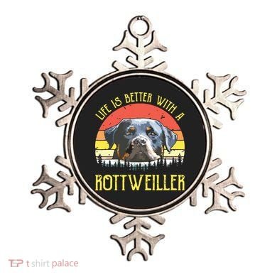 Life Is Better With A Rottweiler Dog Lover Gift Ornament