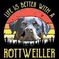 Life Is Better With A Rottweiler Dog Lover Gift Ornament thumb 1