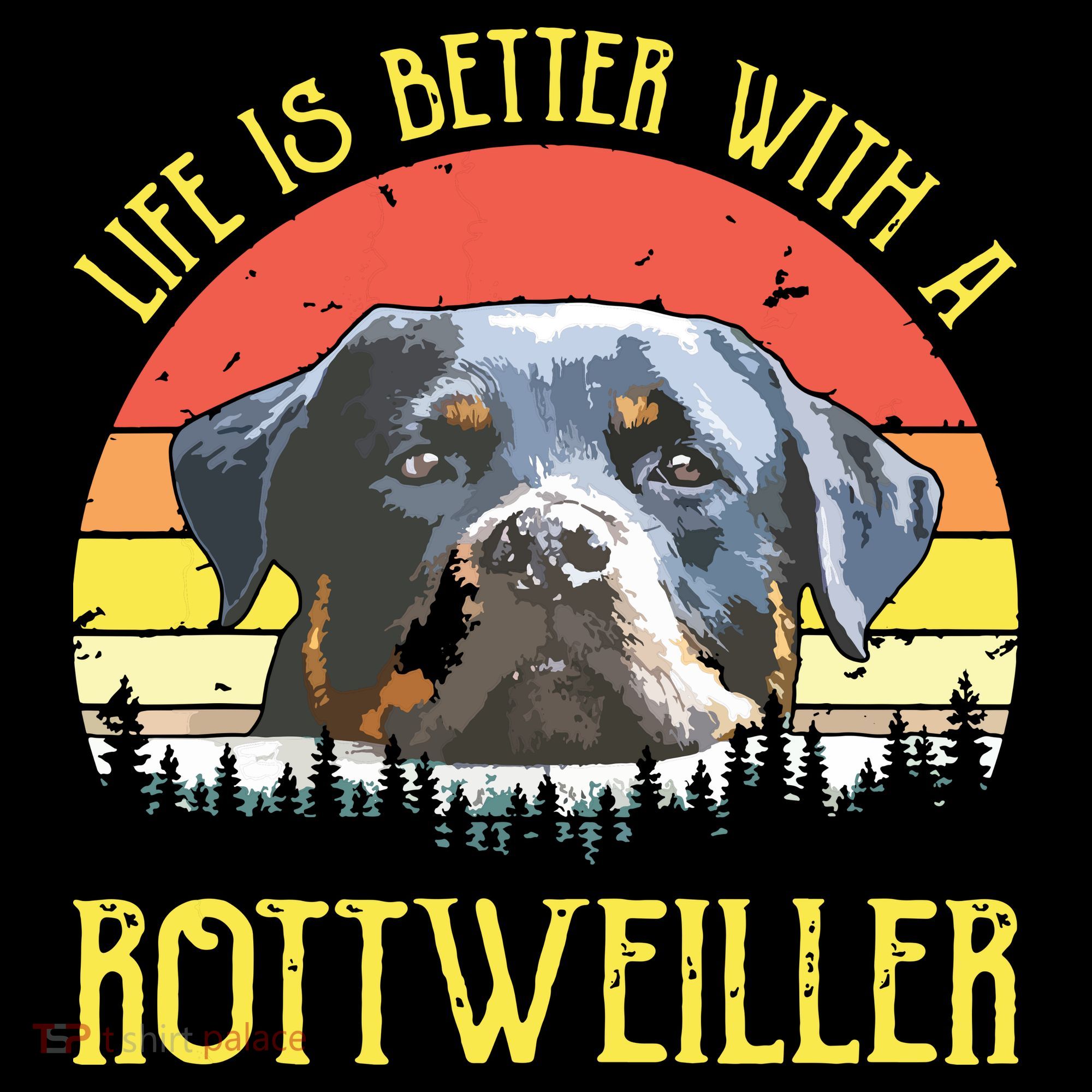 Life Is Better With A Rottweiler Dog Lover Gift Ornament
