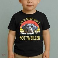 Life Is Better With A Rottweiler Dog Lover Gift Toddler T-Shirt thumb 2