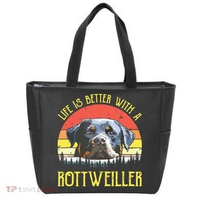 Life Is Better With A Rottweiler Dog Lover Gift Tote Bag