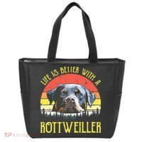 Life Is Better With A Rottweiler Dog Lover Gift Tote Bag thumb 0